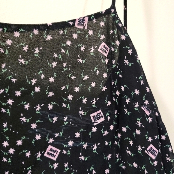 Sandy Liang - "Make Love" C*ondom Floral Print Dress - Size M - Picture 7 of 9
